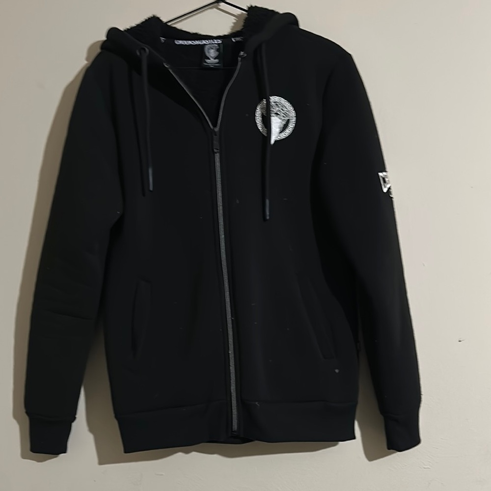 Crooks & Castles Black Zip Up Sweater